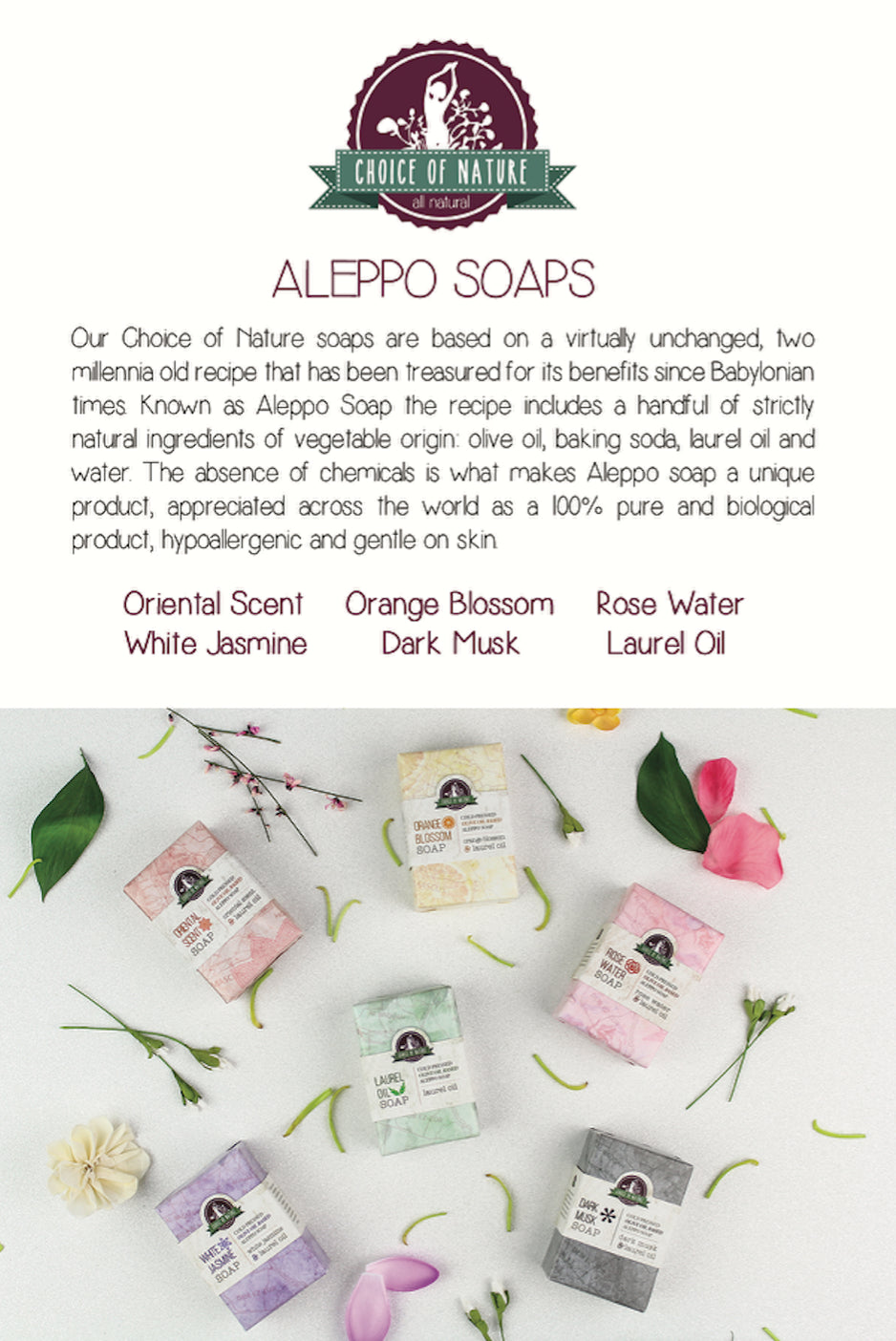 Aleppo Soap w/ Orange Blossom Oil