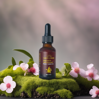 Experience the epitome of luxury with our Exquisite Antioxidant Face & Hair Oil